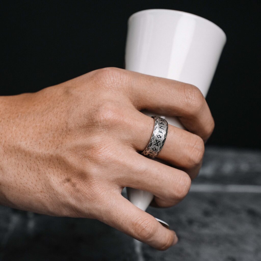 Nhẫn nam Mercury Rune V1 - Mercury Jewels